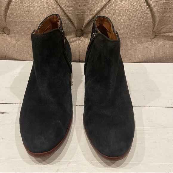 Sam Edelman PETTY ANKLE BOOTIE Black Suede Size 7.5 - Picture 5 of 12